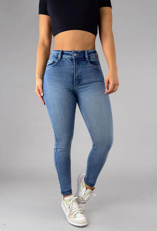 Jeans Skinny Tiro Alto 21251