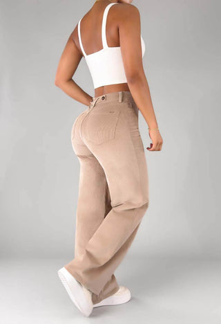 Pantalón Straight Tiro Alto 21180