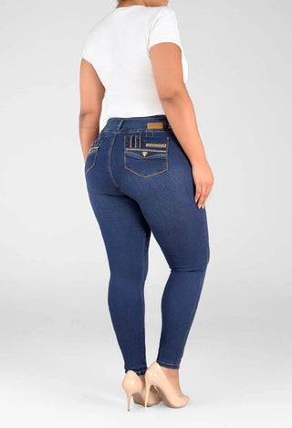 Jeans Skinny Tiro Alto 95394
