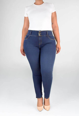 Jeans Skinny Tiro Alto 95394