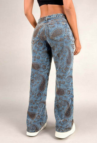 Jean Straight Jacquard 76637