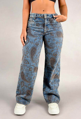 Jean Straight Jacquard 76637