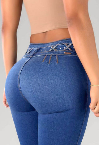 Jeans Skinny  Tiro Medio 76258