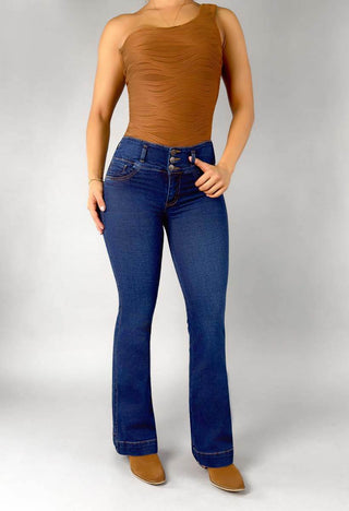 Jeans Bota Campana Tiro Alto 21223