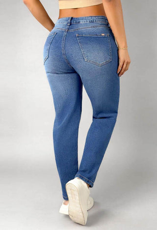 Jeans Boyfriend Tiro Alto 21326