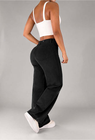 Pantalón Straight Tiro Alto 21180