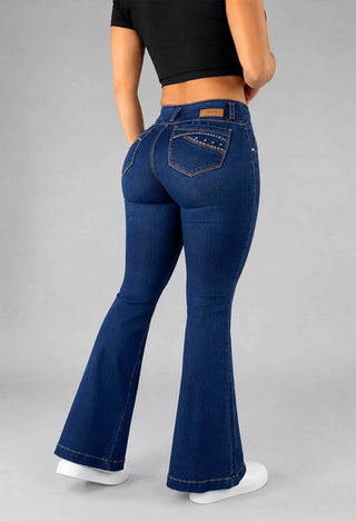 Jeans Bota Campana Tiro Alto 76399