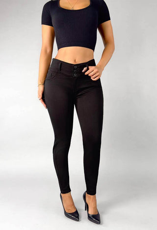 Jeans Skinny Tiro Alto 21345