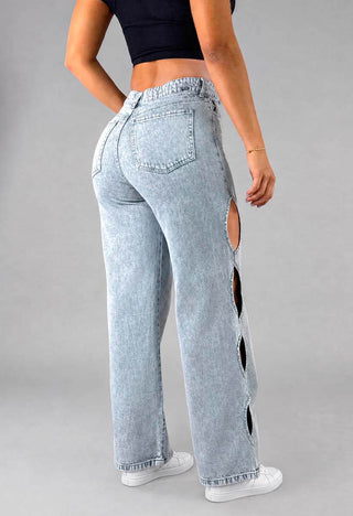 Jeans Mom Fit Tiro Alto 21213