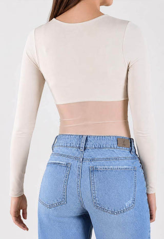 Body Manga Larga Slim Adolescente 12474