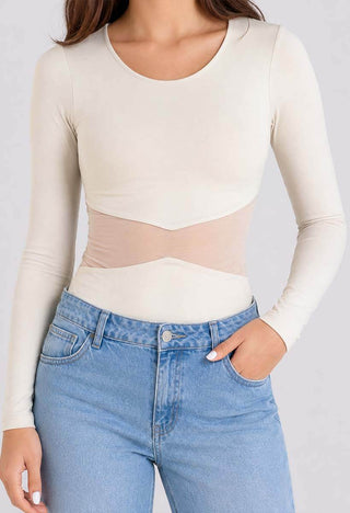 Body Manga Larga Slim Adolescente 12474