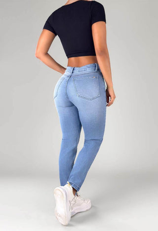 Jeans Mom Fit Tiro Alto 76412