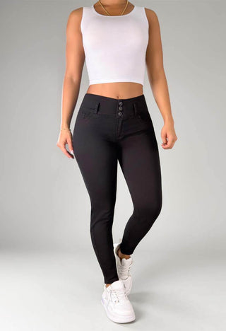 Jeans Skinny Tiro Medio 21207