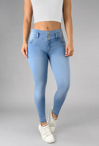 Jeans Skinny Tiro Alto 76374