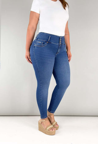 Jeans Skinny Tiro Alto 95364