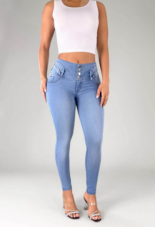 Jeans Skinny Tiro Alto 76310