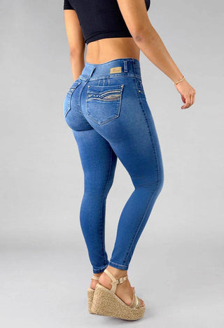 Jeans Skinny Tiro Alto 95403