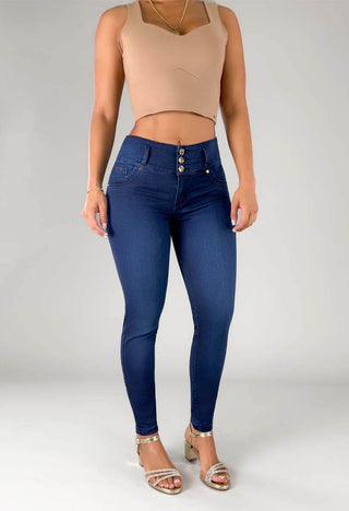 Jeans Skinny Tiro Alto 76284