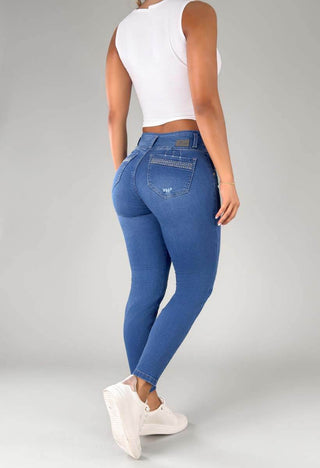 Jean Skinny Tiro Medio 95408