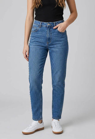 Jeans Straight Tiro Alto 76506
