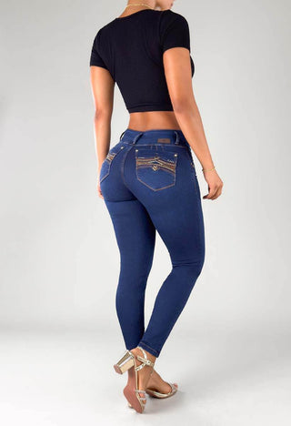 Jeans Skinny Tiro Alto 76309