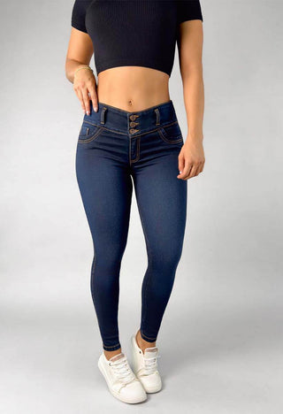 Jeans Skinny Tiro Alto 21343