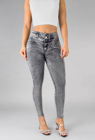 Jeans Skinny Tiro Alto 76389