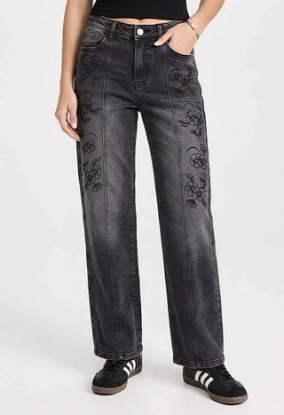 Jeans Straight Tiro Alto 21261