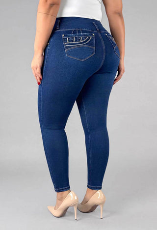 Jeans Skinny Tiro Alto 95440