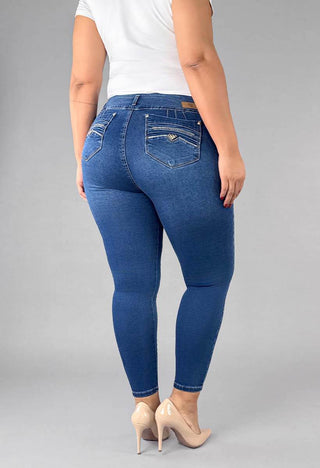 Jeans Skinny Tiro Alto 76383