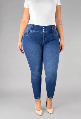 Jeans Skinny Tiro Alto 76383
