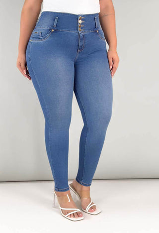 Jeans Skinny Tiro Alto 95432