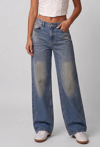 Jeans Wide Leg Tiro Alto 21352