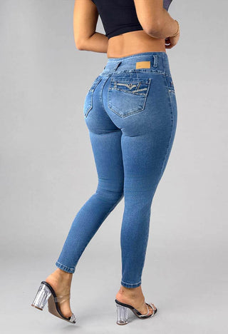 Jeans Skinny Tiro Alto 95461