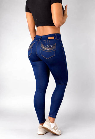 Jeans Skinny Tiro Alto 76304